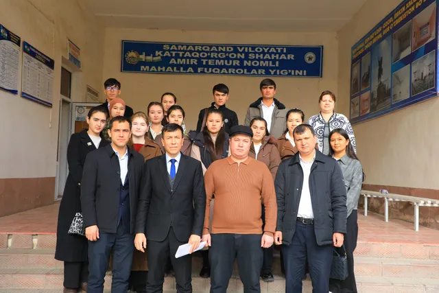 Institutimiz talabalari Amir Temur mahallasiga bordi