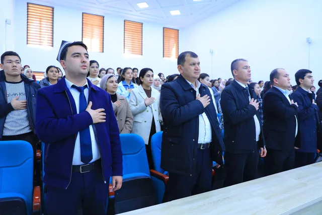 Davlat madhiyasi qabul qilingan kun munosabati bilan ma’naviy-ma’rifiy tadbir tashkil etildi