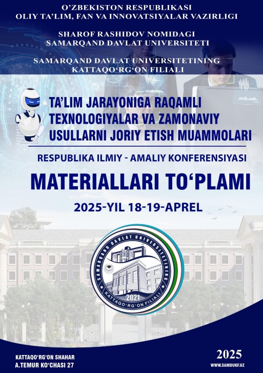 “TA’LIM JARAYONIGA RAQAMLI TEXNOLOGIYALAR VA ZAMONAVIY USULLARNI JORIY ETISH MUAMMOLARI”