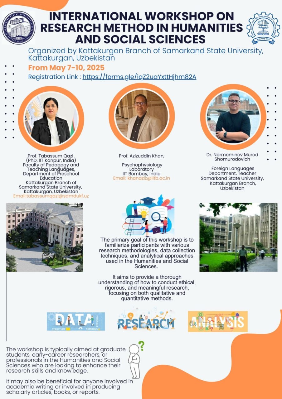 International Workshop on Research method in humanities and social sciences