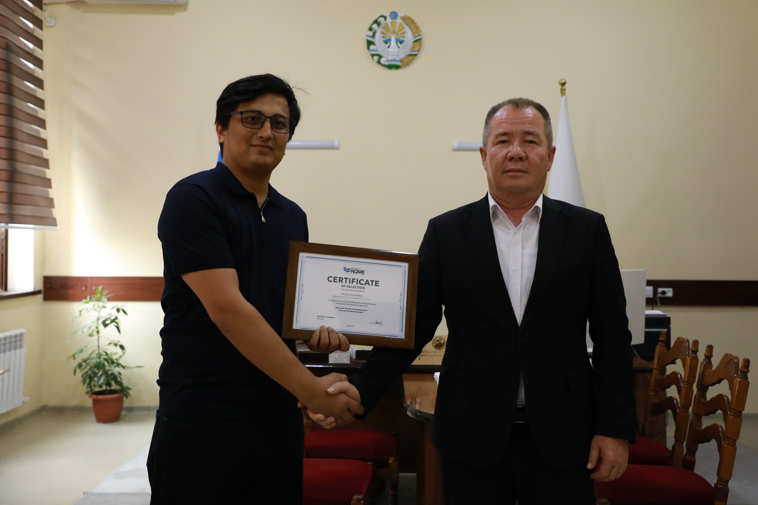 Mirjalol Qudratov Xitoydagi xalqaro malaka oshirish dasturida ishtirok etadi