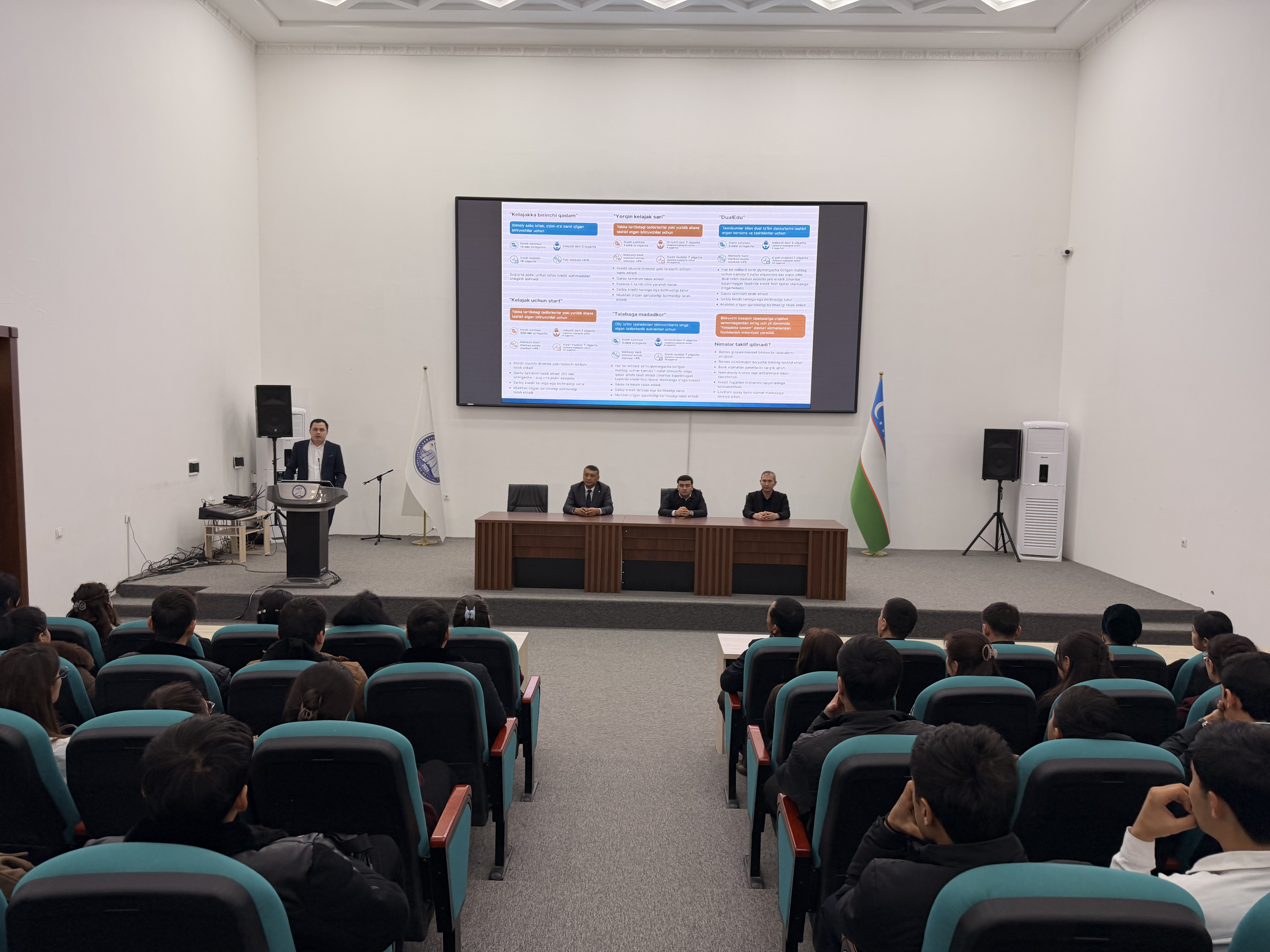 “Kelajakka qadam” dasturi doirasida seminar-trening tashkil etildi