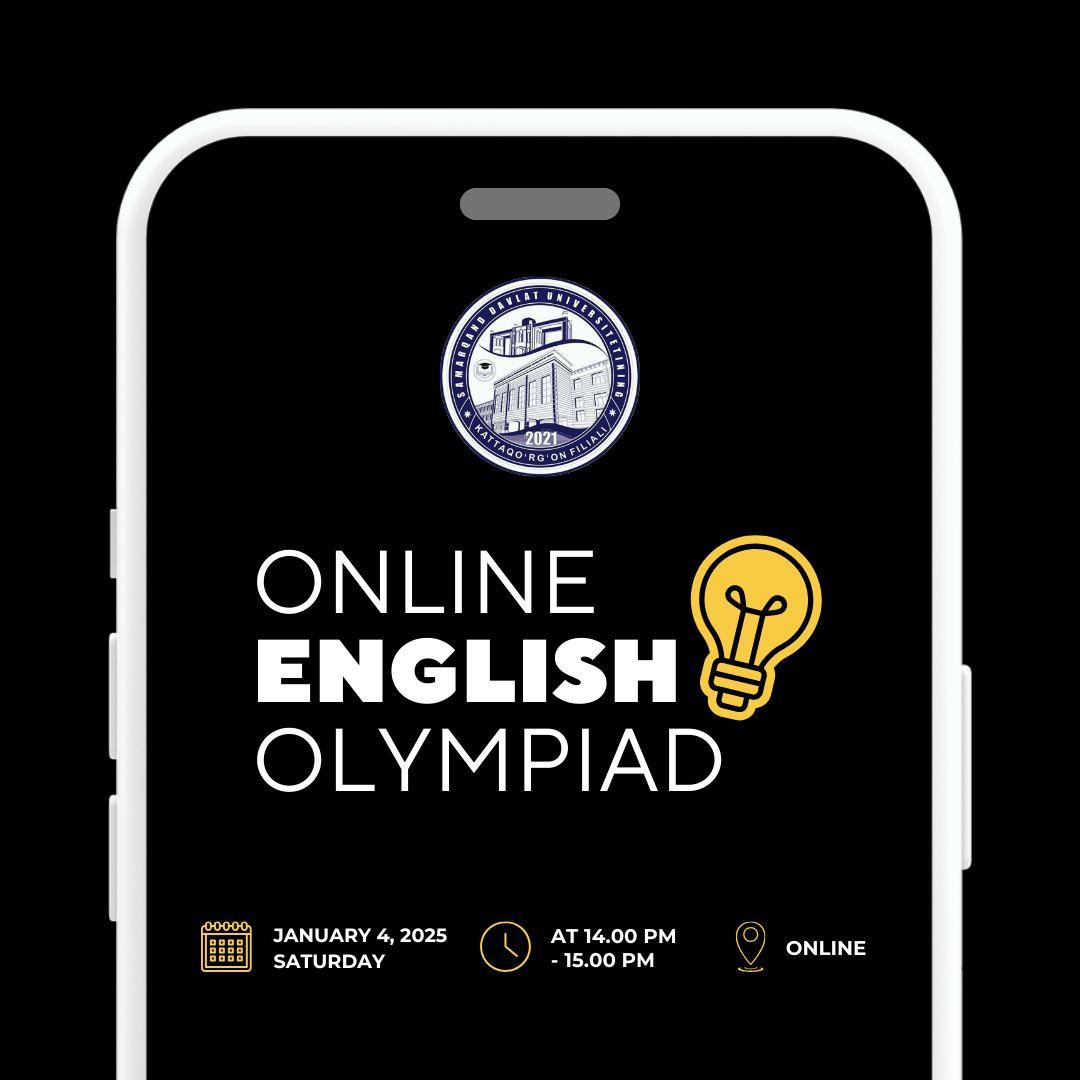 🎓 DIQQAT: ONLAYN INGLIZ TILI OLIMPIADASI