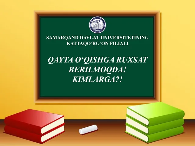 Talabarning bahorda qayta o'qishi uchun ruxsat berildi.