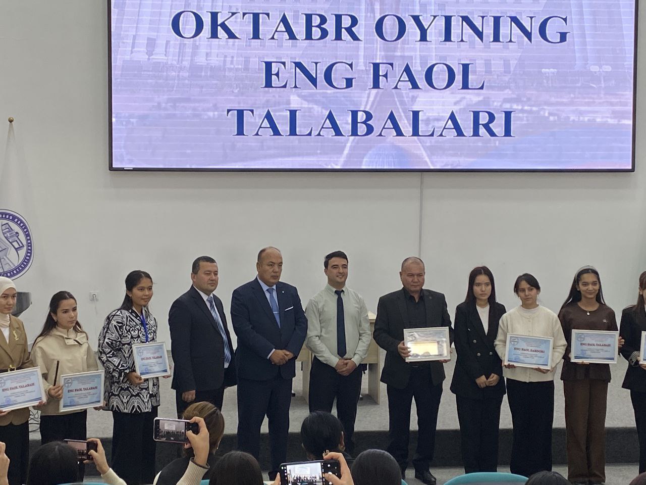 SIZ HAM FAOL BO‘LING, TASHABBUSKORLIK NAMUNASINI KO‘RSATING VA “FAOL TALABA” LOYIHASI G‘OLIBLARI SAFIDAN O‘RIN OLING