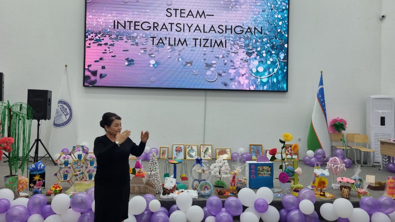 STEAM-integratsiyalashgan ta’lim bo‘yicha ijodiy ko‘rgazma tashkil etildi
