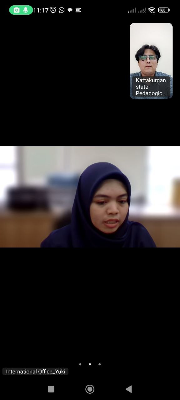 ESA Unggul universiteti bilan onlayn uchrashuv bo‘lib o‘tdi