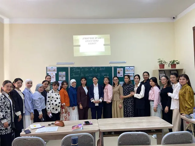 “An Advertising Agency Structure” mavzusida namunali ochiq dars o‘tkazildi