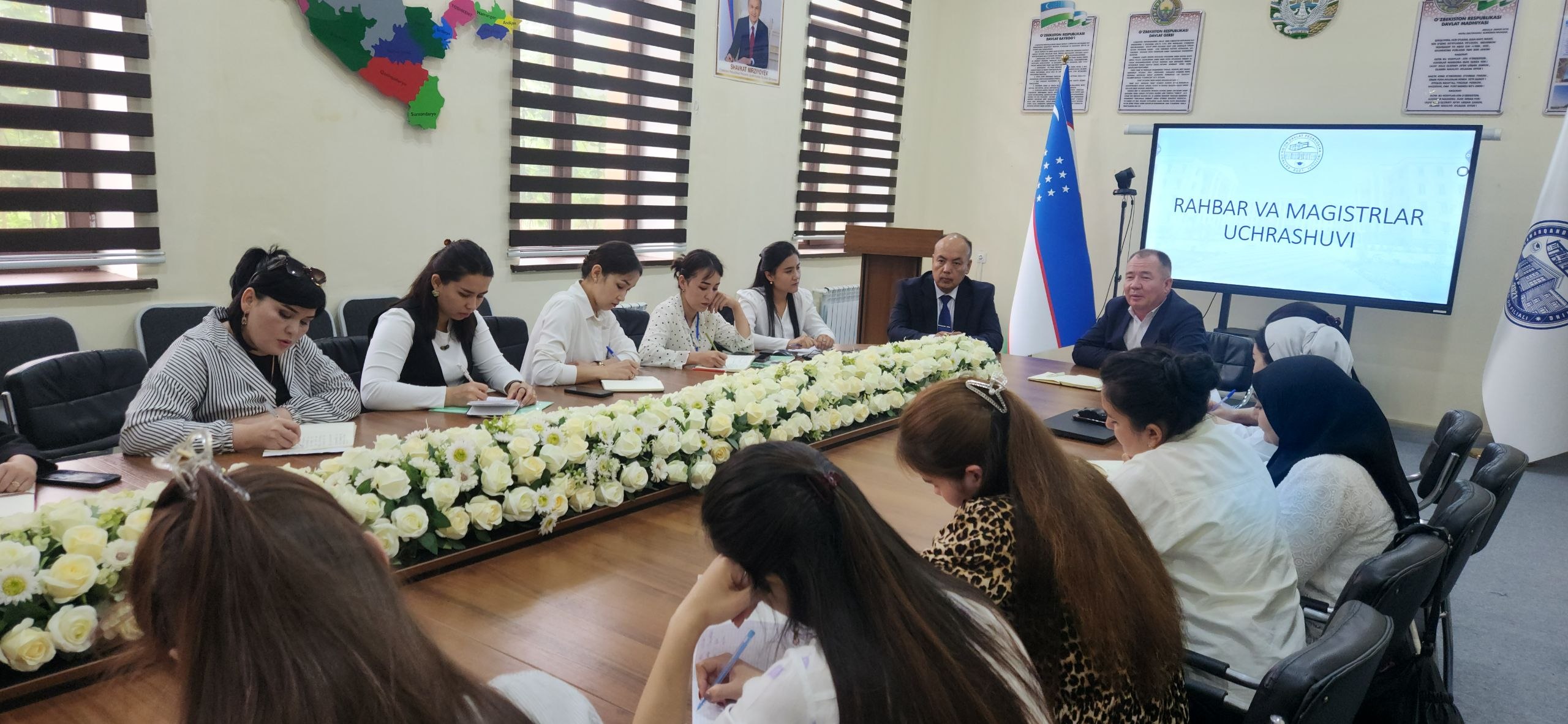 Rektor magistratura talabalari bilan uchrashdi