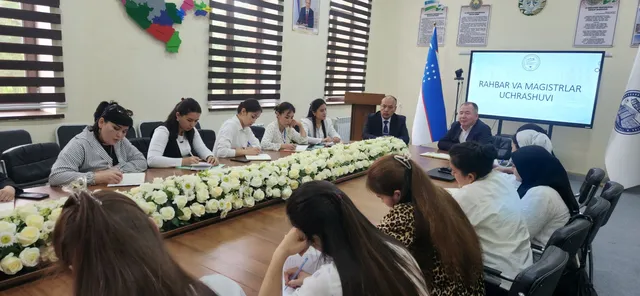 Rektor magistratura talabalari bilan uchrashdi