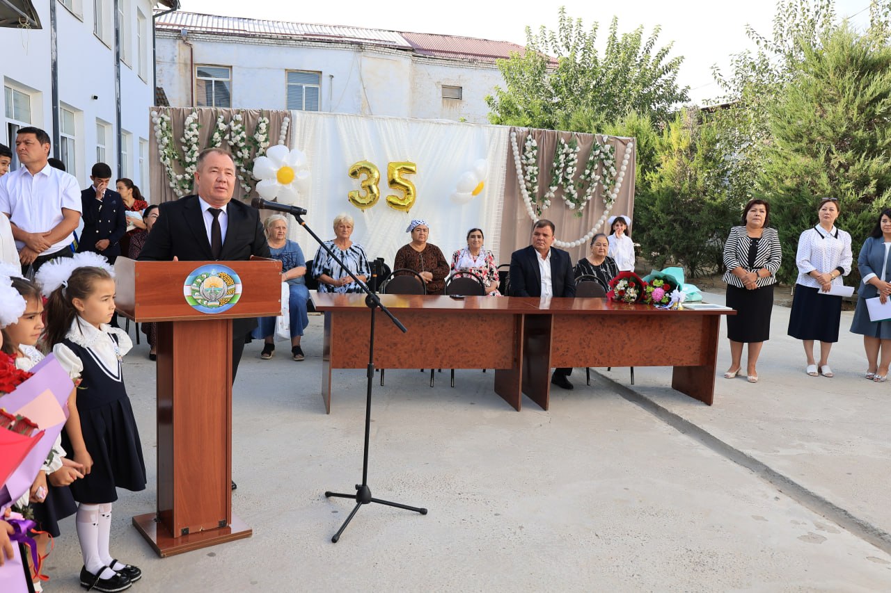 Rektor “Birinchi qo‘ng‘iroq” tadbirida ishtirok etdi