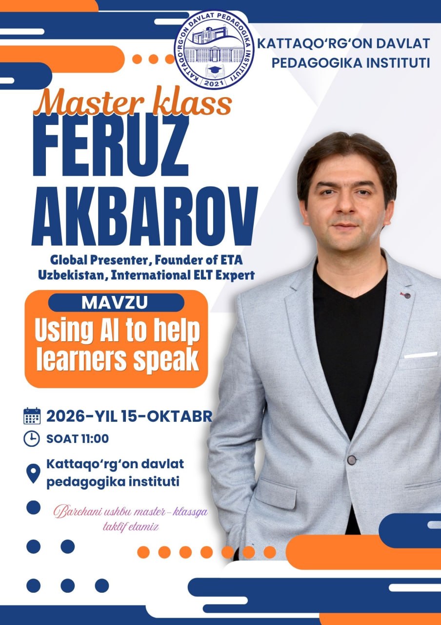 Sun’iy intellekt va ingliz tilida so‘zlashuv: master-klass